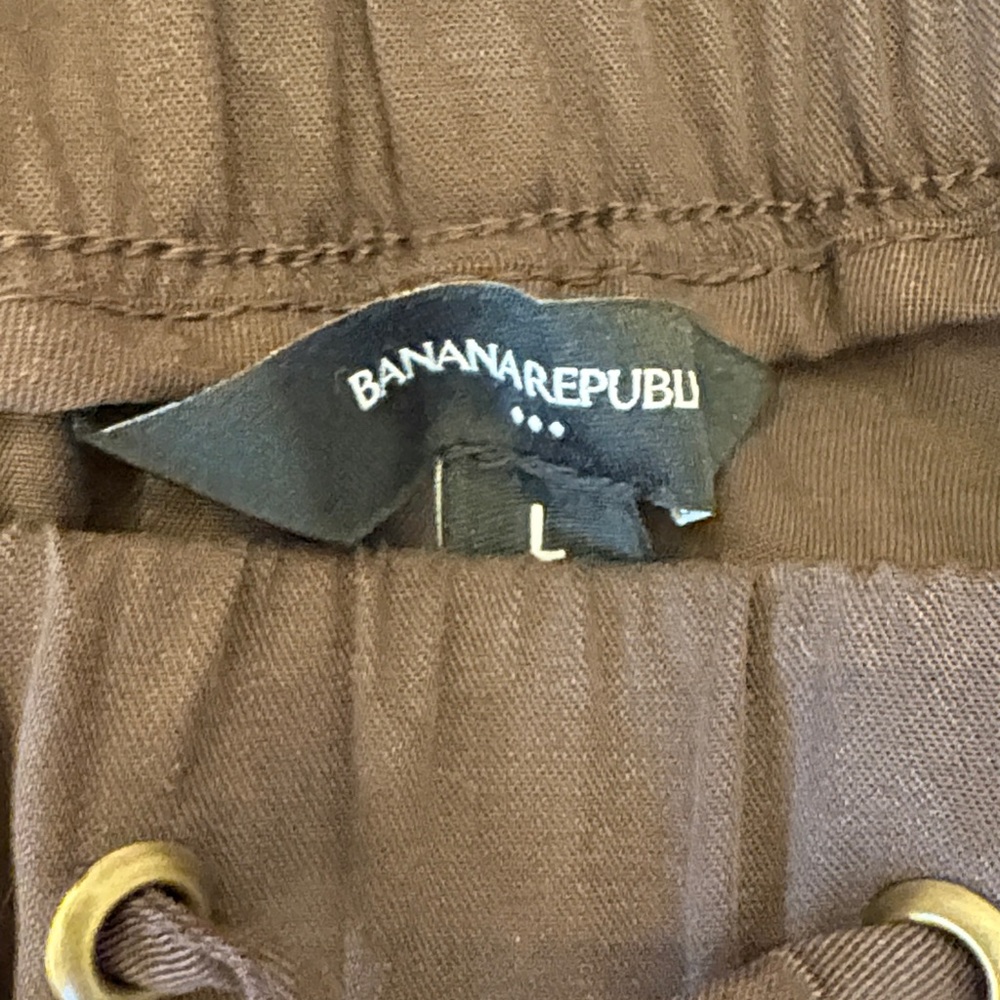 Banana Republic Dark Brown Cargo Jogger Pants NWOT - Picture 2 of 12